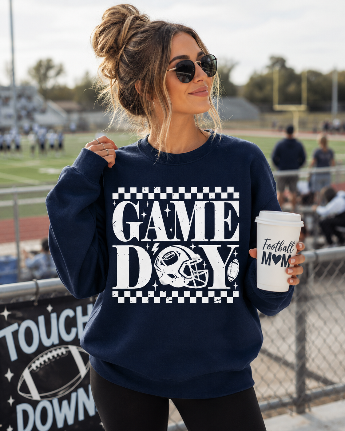 Game Day Sweatshirt | Vintage Football Crewneck | Football Season Sweatshirt | Football Mom Gift