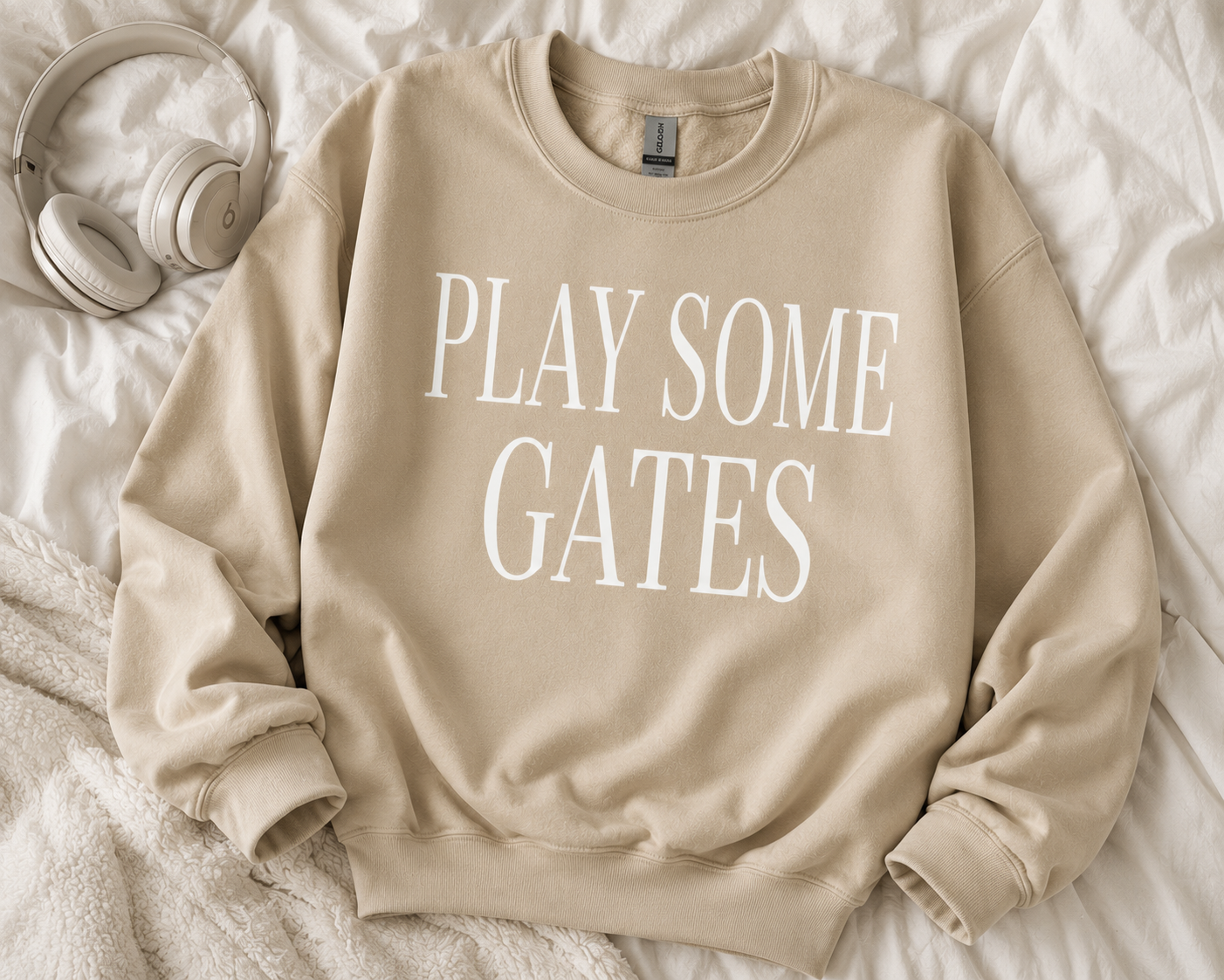 Play Some Gates Sweatshirt | Music Lover Crewneck | Rap Fan Sweatshirt | Cozy Graphic Sweatshirt