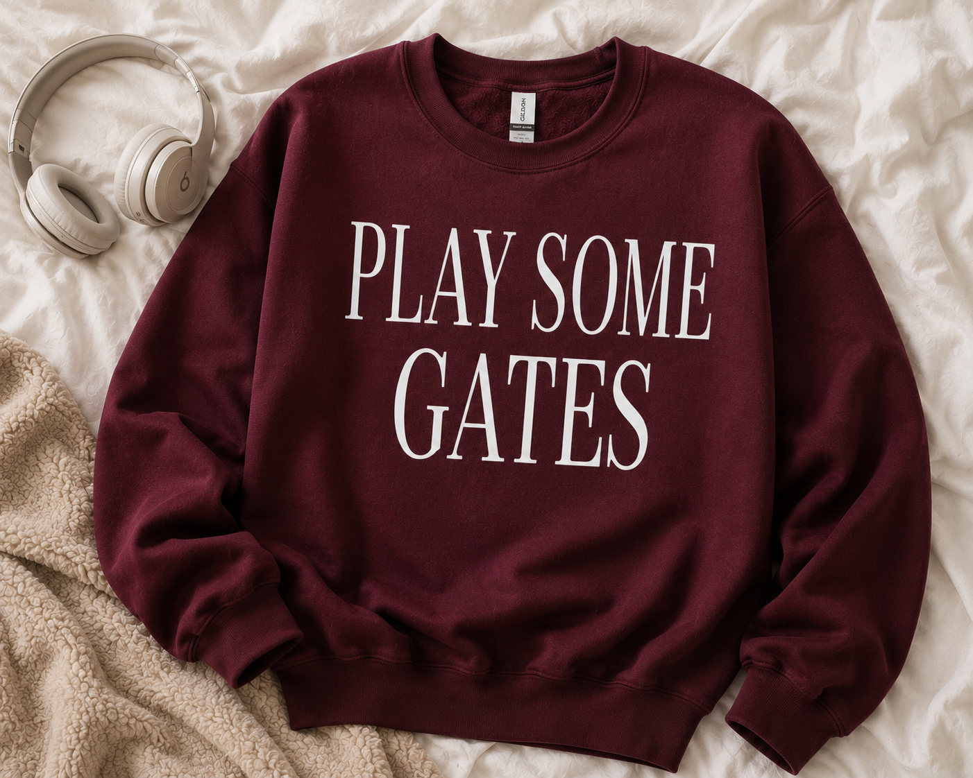 Play Some Gates Sweatshirt | Music Lover Crewneck | Rap Fan Sweatshirt | Cozy Graphic Sweatshirt