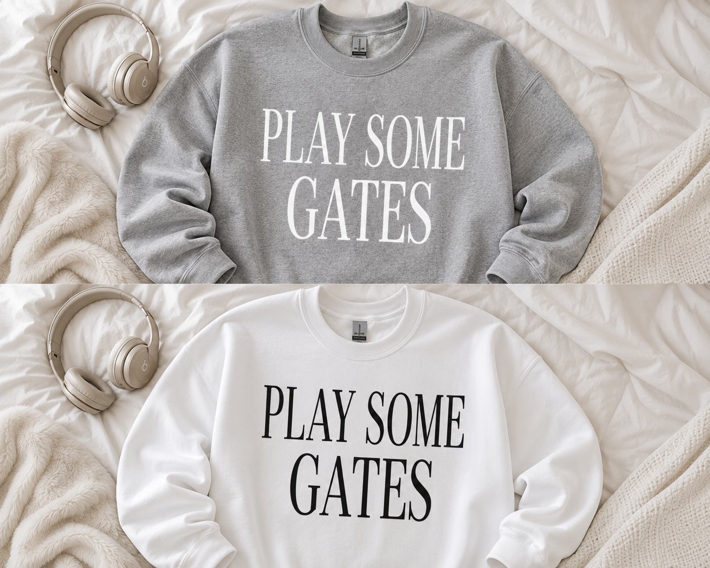 Play Some Gates Sweatshirt | Music Lover Crewneck | Rap Fan Sweatshirt | Cozy Graphic Sweatshirt