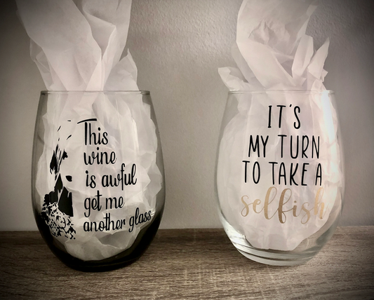 SCHITT'S CREEK WINE GLASSES